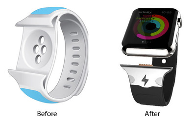 「诊断插口」充电的Apple Watch表带 速度提升不足，但意义远超想象